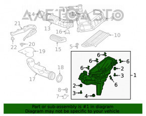 Corpul filtrului de aer Honda Insight 19-22 complet asamblat