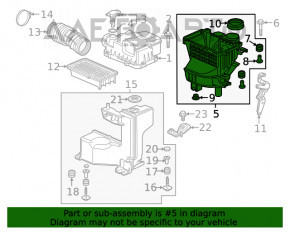 Corpul filtrului de aer partea de jos Honda Civic X FC 16-21 1.5T nou OEM original