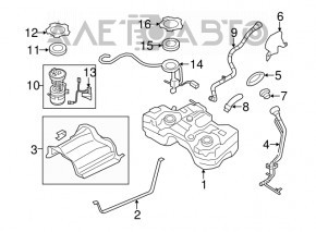 Rezervor de combustibil Nissan Rogue Sport 17-19