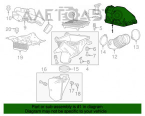 Corpul filtrului de aer partea superioară Acura MDX 14-18 nou OEM original