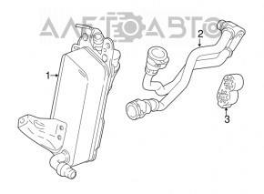 Radiator de ulei pentru cutia de viteze automată BMW F30 17-18 B46