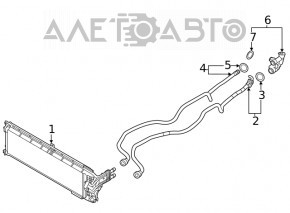 Radiatorul de răcire a uleiului cutiei de viteze automate cu cadru pentru BMW X3 G01 18-21