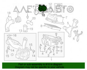 Воздуховод на коллектор Acura ILX 13-15