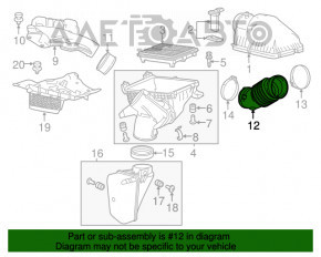 Conducta de aer Acura MDX 14-15 pre-restilizare