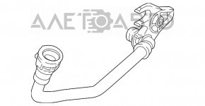 Racordul de racire a cutiei de viteze automata BMW 7 G11 G12 16-19 B58 scurt.