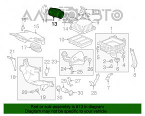 Воздуховод Honda Accord 18-22 2.0T