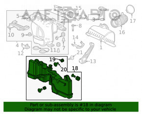 Резонатор воздушный Honda Civic X FC 16-21 2.0