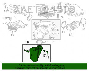 Coș de gunoi Acura MDX 16-18, nou, original