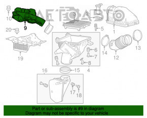 Grila de aer pentru Acura MDX 14-16, noua, originala OEM