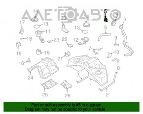 Capacul gurii de umplere a rezervorului de combustibil pentru Infiniti G25 G35 G37 4d 06-14