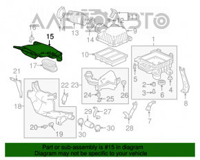 Воздухоприемник Honda Accord 18-22 2.0T