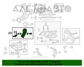 Conductă de aer către filtrul de aer pentru Honda CRV 12-16