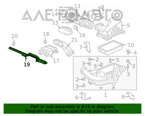 Воздухоприемник передняя часть Honda Clarity 18-21 usa