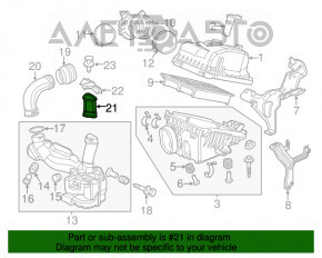 Conductă de aer către coșul de gunoi pentru Acura ILX 13-15