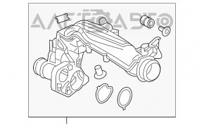 Furtunul de admisie pentru turbina Honda CRV 17-22 1.5T.