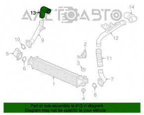 Tubul de intercooler dreapta a treia Honda CRV 17-22 1.5T