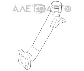 Патрубок интеркулера правый второй Honda CRV 17-22 1.5Т