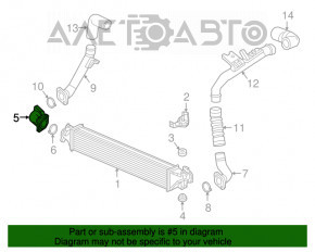 Furtunul intercoolerului dreapta primul Honda CRV 17-22 1.5T