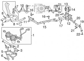 Кронштейн воздушного насоса Toyota Sequoia Tundra 08-16 4.6 5.7 LX570