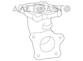 Патрубок интеркулера правый Lexus NX200t NX300 15-21 первый