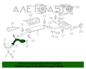 Convertor catalitic spate pentru Lexus NX200t NX300 15-21