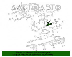 Tubul de admisie de conectare pentru Lexus RX400h 06-09 cu tubul de admisie