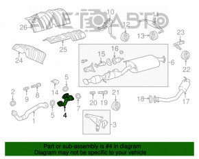 Tubul de admisie de conectare Lexus RX450h 10-15