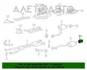 Насадка глушителя правая Lexus IS250 14-20 OEM