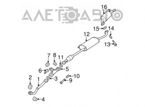 Tubul de admisie pentru Lexus RX300 RX330 04-06