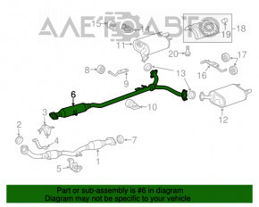 Drumul de evacuare din mijlocul Toyota Camry v40 2.4, hibrid, este ruginit