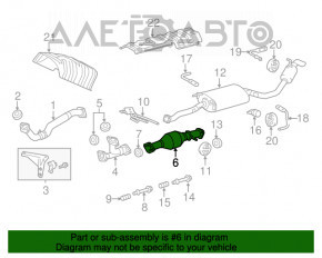 Катализатор второй Lexus RX350 10-15