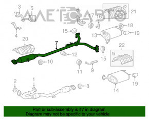 Linia mediană a șoselei pentru Lexus ES350 13-18