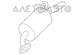 Silencer spate Toyota Highlander 08-13