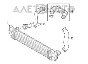 Intercooler BMW X1 F48 16-19 B46