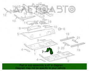 Suportul de tăcere din spate cu o conductă din spate pentru Toyota Camry v70 18- cu garnitură