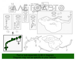 Gâtul de umplere a rezervorului de combustibil pentru Acura MDX 17-20 restul