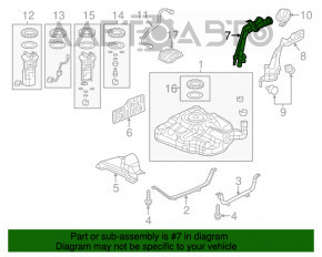 Gâtul de umplere a rezervorului de combustibil pentru Acura ILX 13-