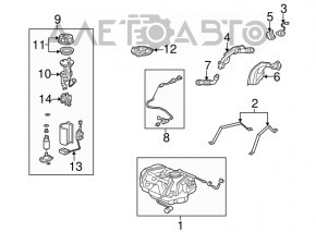 Крышка заливной горловины бензобака Honda CRZ 11-16