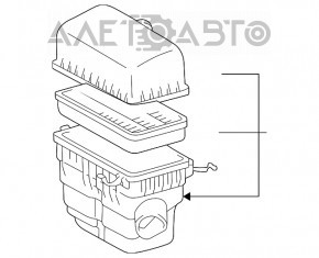 Corpul filtrului de aer Lexus RX300 98-03