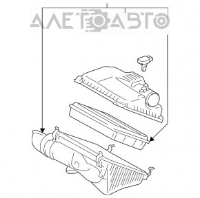 Корпус воздушного фильтра Lexus GX470 03-09