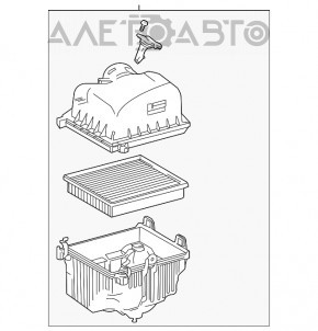 Корпус воздушного фильтра Toyota Highlander 20-22 3.5