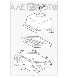 Корпус воздушного фильтра Lexus RX350 16-22