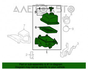 Корпус воздушного фильтра Lexus RX350 16-22