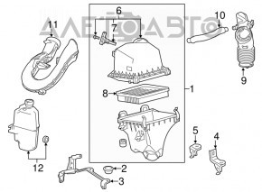 Corpul filtrului de aer Toyota Rav4 13-18 hibrid