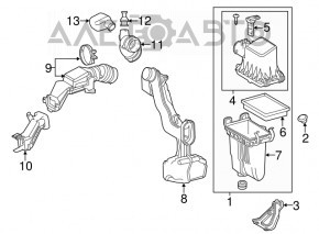 Корпус воздушного фильтра в сборе Toyota Prius 50 16-22