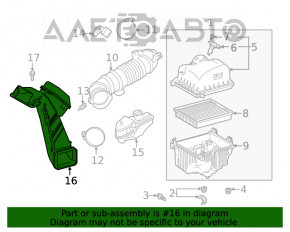 Receptor de aer cu rezonator Toyota Highlander 20-22 3.5