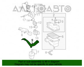 Conducta de aer inferior Lexus RX300 RX330 04-06