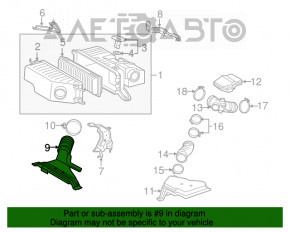 Receptor de aer Toyota Highlander 08-10 hibrid