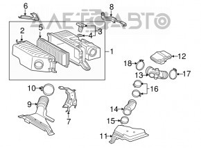 Priză aer Lexus RX400h 06-09 nou original OEM