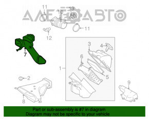 Conducta de aer la filtru Lexus RX450h 10-15 sunt rupte fixările